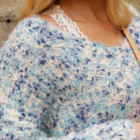 Ultra Soft Blue Sweater - Picture 4 of 5